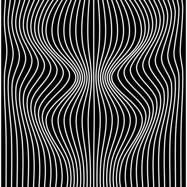 Modèle de lignes abstraites vectorielles. Fond des vagues — Image vectorielle