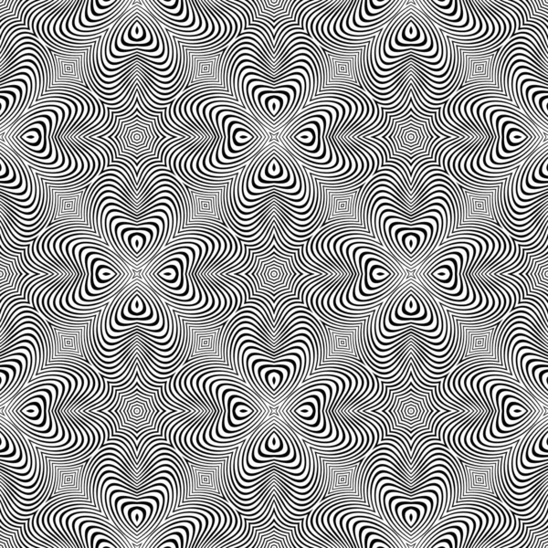 Vektor abstrakt linjer mönster. Vågor bakgrund — Stock vektor
