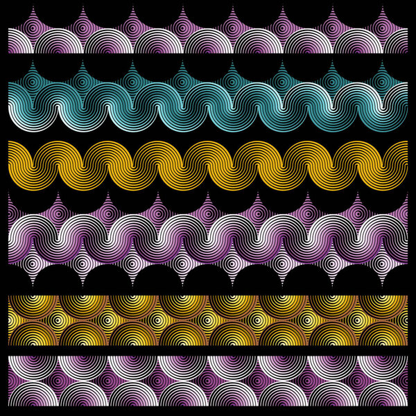 Geometric forms stripes with distortion effect