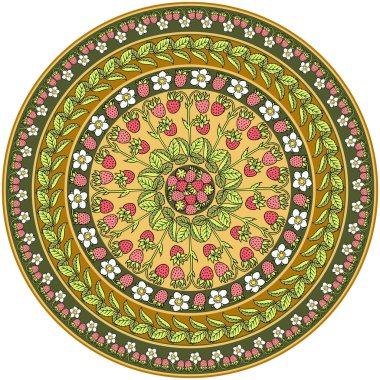 Çilek çileği vektör el çizimi