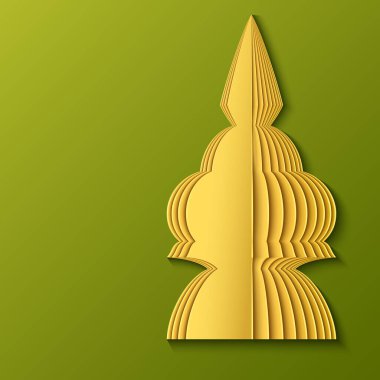 Vektör kağıdı kesimi modern illüstrasyon.