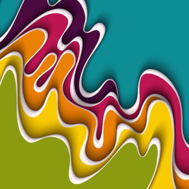 Vektör kağıdı modern arkaplanı keser.