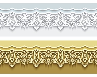 Modern vektör süsleme arkaplanı ayarlandı