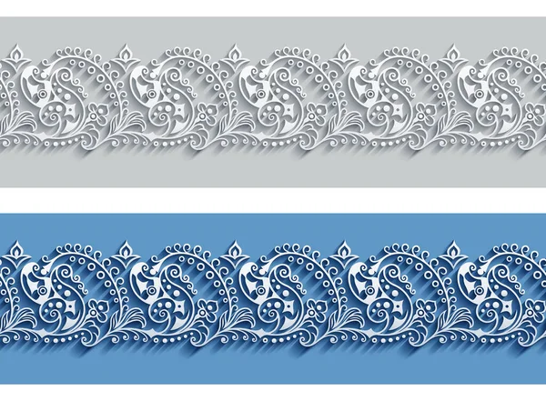 Modern vector ornamental stripe backgrounds set — Stock Vector