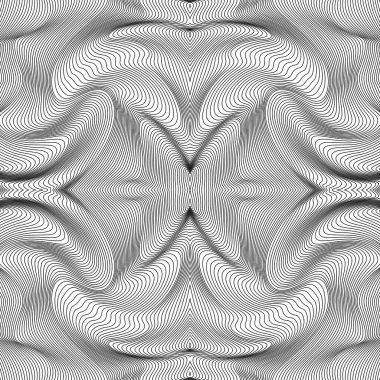 Vektör soyut çizgileri deseni. Dalga arkaplanı