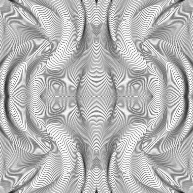 Vektör soyut çizgileri deseni. Dalga arkaplanı