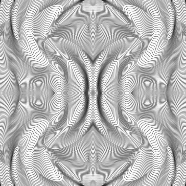 Vektör soyut çizgileri deseni. Dalga arkaplanı