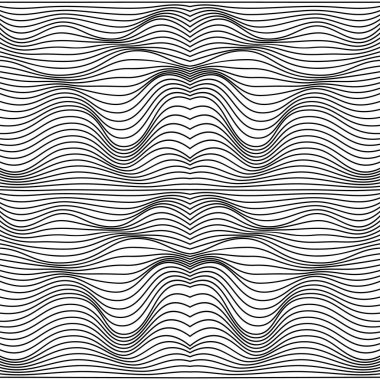 Vektör soyut çizgileri deseni. Dalga arkaplanı