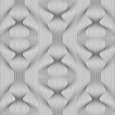 Vektör soyut çizgileri deseni. Dalga arkaplanı