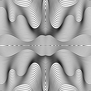 Vektör soyut çizgileri deseni. Dalga arkaplanı