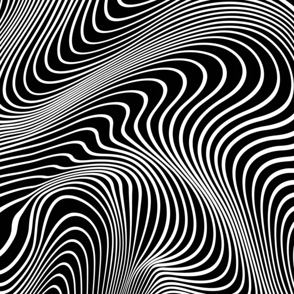 Patrón de líneas abstractas vectoriales. Fondo de ondas — Vector de stock