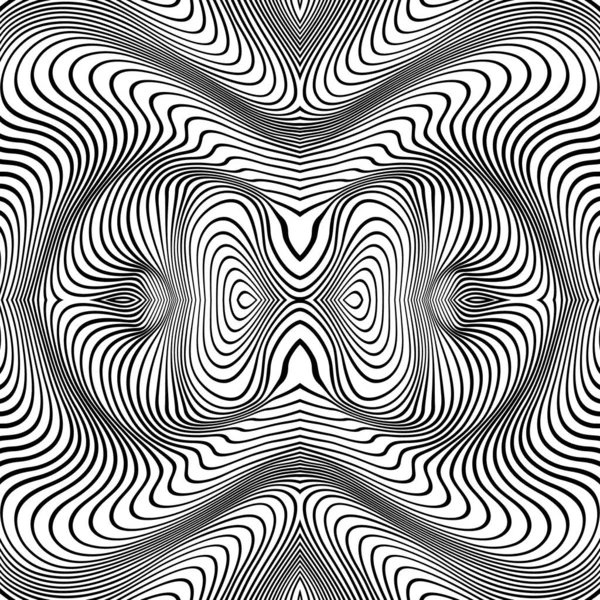 Modèle de lignes abstraites vectorielles. Fond des vagues — Image vectorielle