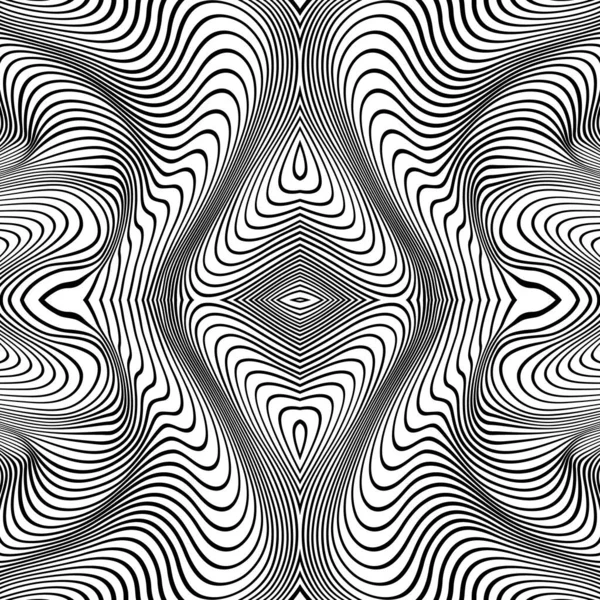 Modèle de lignes abstraites vectorielles. Fond des vagues — Image vectorielle