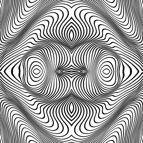 Patrón de líneas abstractas vectoriales. Fondo de ondas — Vector de stock