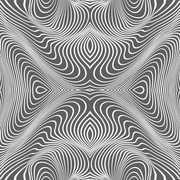 Patrón de líneas abstractas vectoriales. Fondo de ondas — Vector de stock