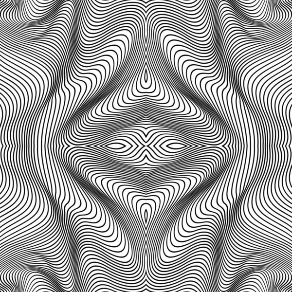 Vector abstract lijnen patroon. Golvenachtergrond — Stockvector