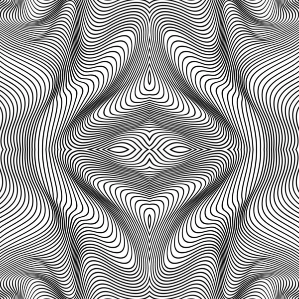 Modèle de lignes abstraites vectorielles. Fond des vagues — Image vectorielle