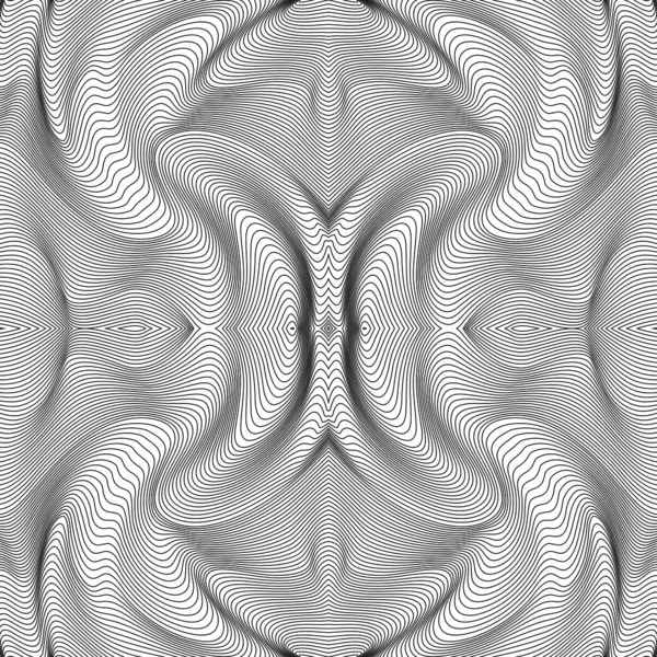 Patrón de líneas abstractas vectoriales. Fondo de ondas — Archivo Imágenes Vectoriales