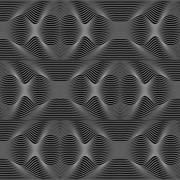 벡터의 추상적 인 선들의 패턴. 파도의 배경 — 스톡 벡터
