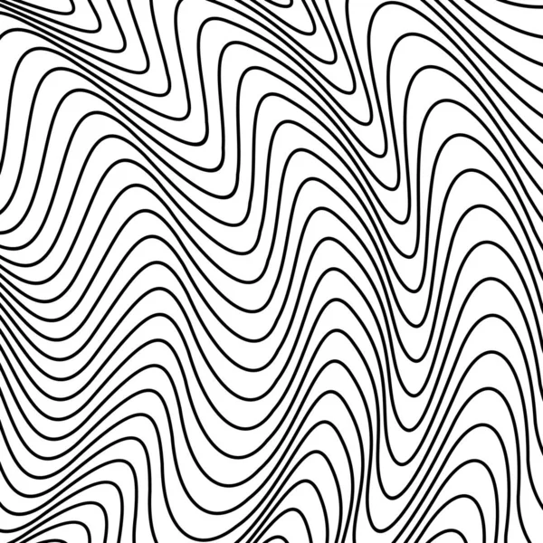 Patrón de líneas abstractas vectoriales. Fondo de ondas — Vector de stock