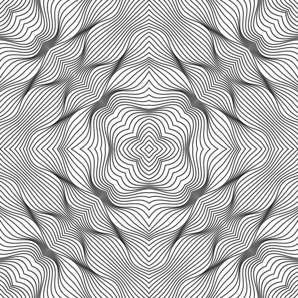 Modèle de lignes abstraites vectorielles. Fond des vagues — Image vectorielle