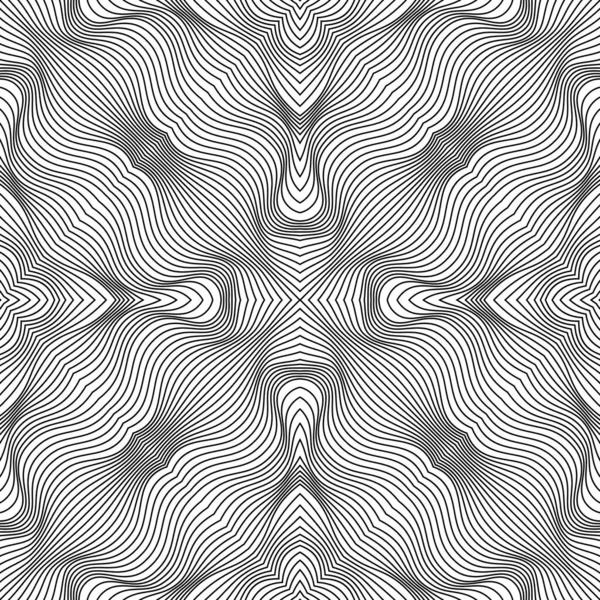 Patrón de líneas abstractas vectoriales. Fondo de ondas — Vector de stock