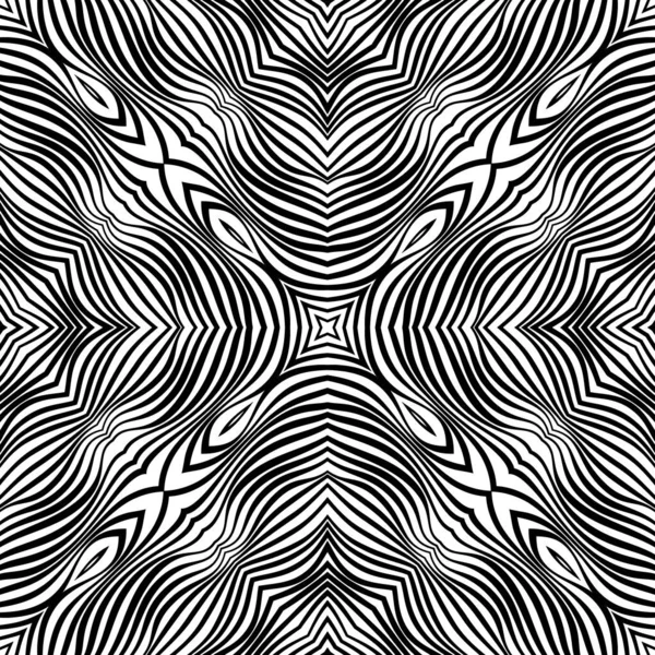 Modèle de lignes abstraites vectorielles. Fond des vagues — Image vectorielle