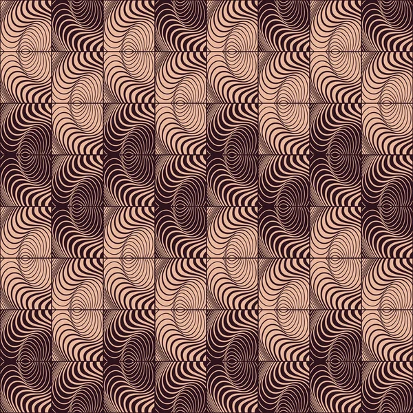 Modèle vintage abstrait vectoriel. Fond des vagues — Image vectorielle