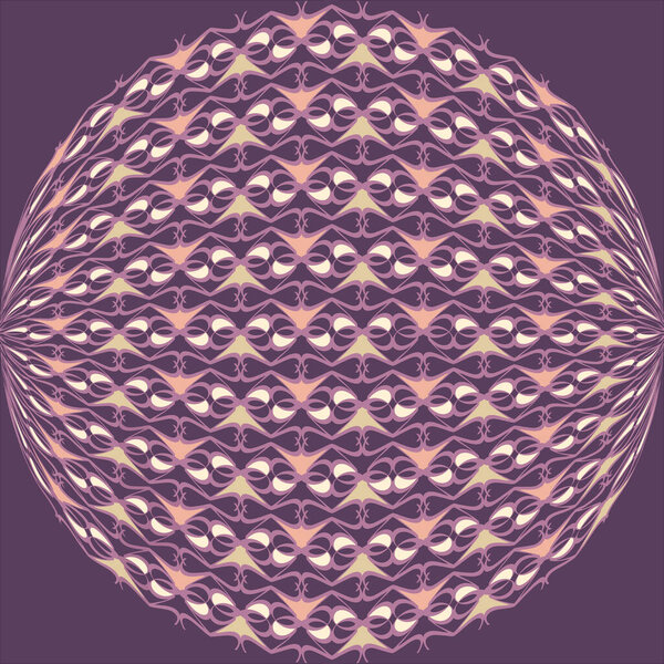 Vector geometric circle with distorted elements