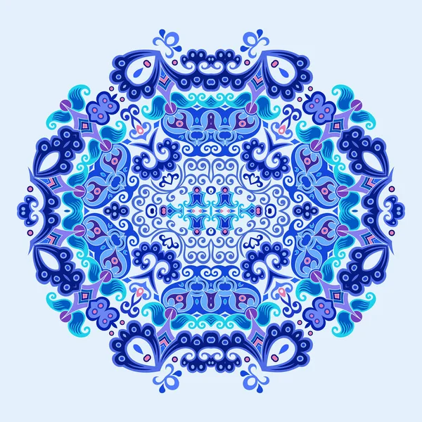 Vektör mavisi dekoratif etnik resimleme — Stok Vektör
