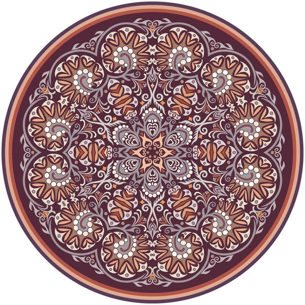 Illustration vectorielle de fleurs abstraites ethniques — Image vectorielle
