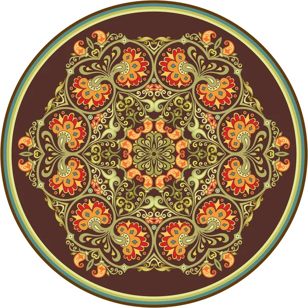 Vektör etnik soyut çiçek çizimi