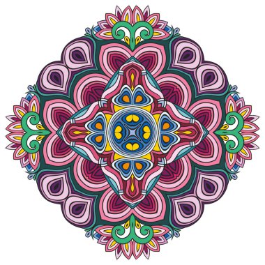 Vektör dekoratif çiçek çizimi