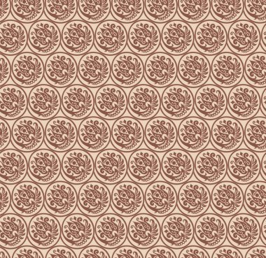 Vektör çiçekli örülmüş elementler kusursuz desen