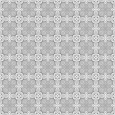 Vektör doğa etnik çizgi sanat kusursuz desen