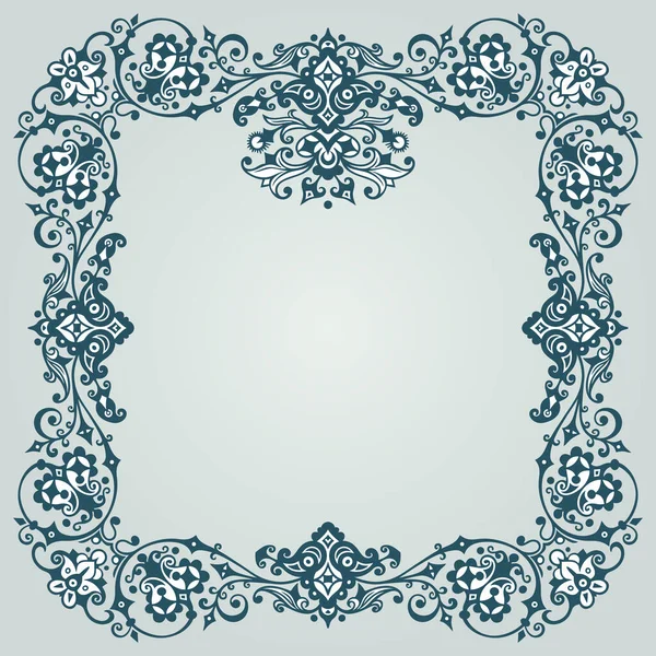 Vector sierlijke natuur vintage frame — Stockvector