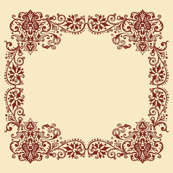 Vector ornamental natur vintage frame — Stockvektor