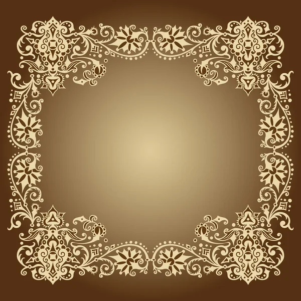 Vector ornamental natur vintage frame — Stockvektor