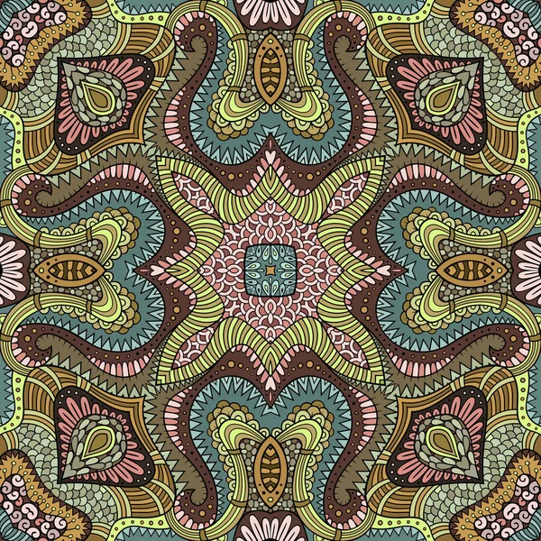 Vektör soyut etnik el kusursuz desen çizdi