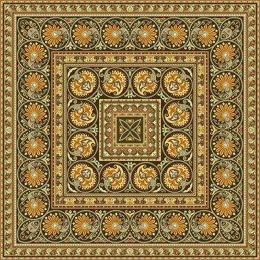 Vektör dekoratif etnik süsleme