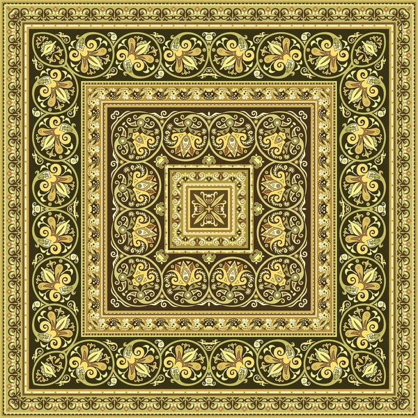 Ilustración ornamental étnica decorativa vectorial — Archivo Imágenes Vectoriales