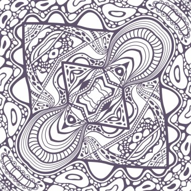 Vektör modern çizgi film el çizimi desen