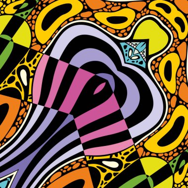 Vektör modern karikatür el çizimi arka plan