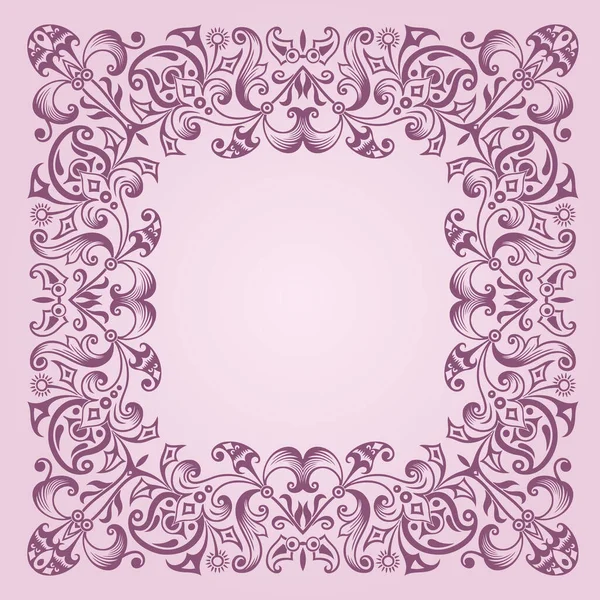 Vetor floral ilustração ornamental étnica —  Vetores de Stock