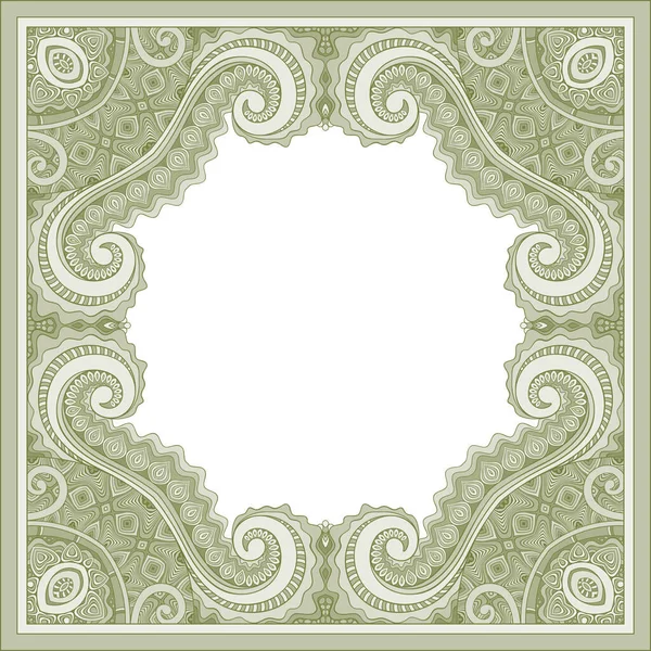 Vector abstracto ornamental vintage étnico marco — Archivo Imágenes Vectoriales