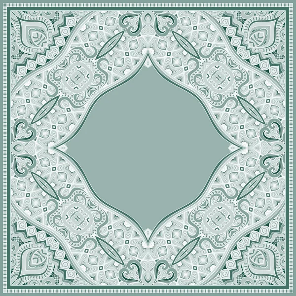 Vector abstract ornamental vintage ethnic frame — Stock Vector