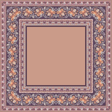 Vektör dekoratif etnik illüstrasyon