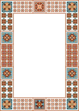 Vektör dekoratif etnik illüstrasyon