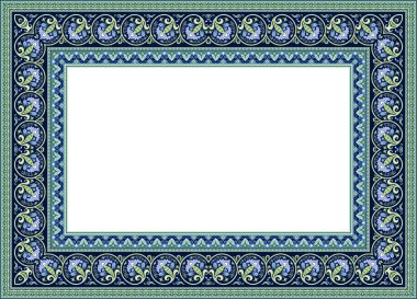 Vektör dekoratif etnik illüstrasyon