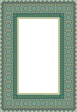 Vektör dekoratif etnik illüstrasyon